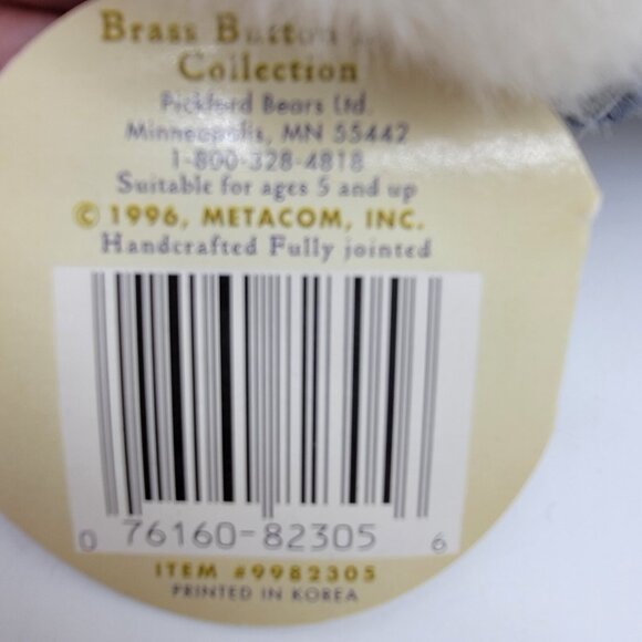 Brass Button Bear Collection Taylor Sailor Handcrafted Fully Jointed Tags Vtg - Picture 4 of 7